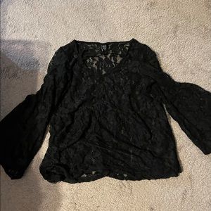 Black lace torrid shirt